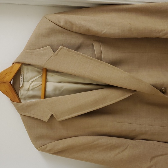 True vintage Bill Blass mens tan blazer - Picture 2 of 13